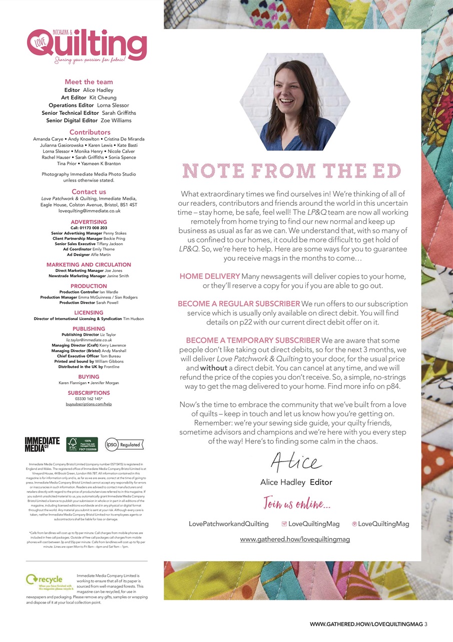 Love Patchwork & Quilting Preview Pages