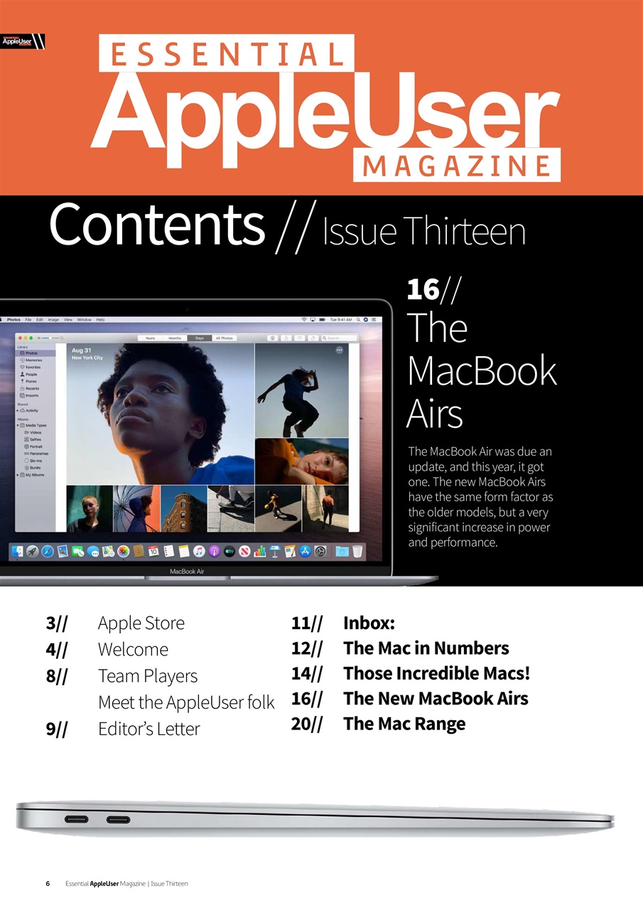 Essential Apple User Preview Pages