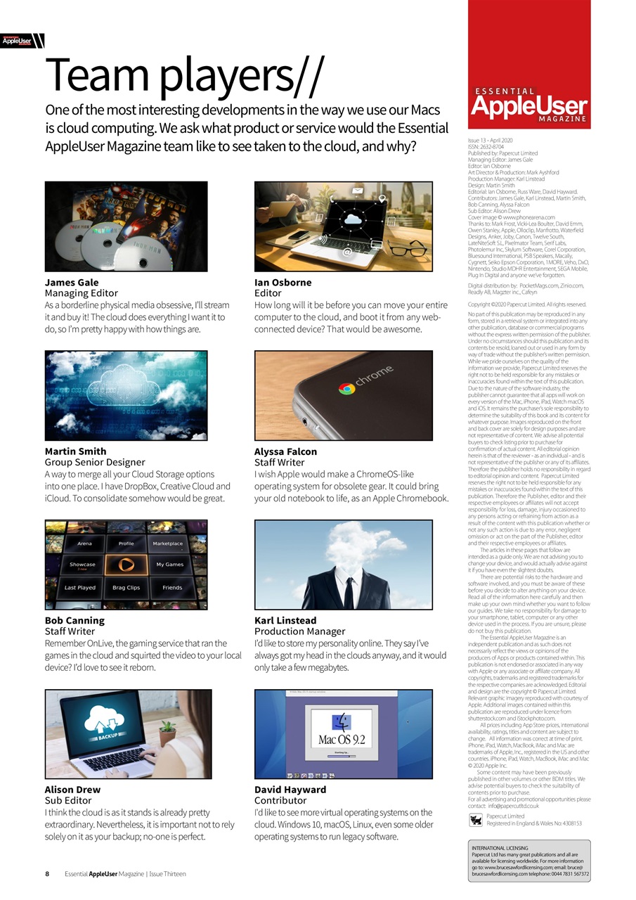 Essential Apple User Preview Pages