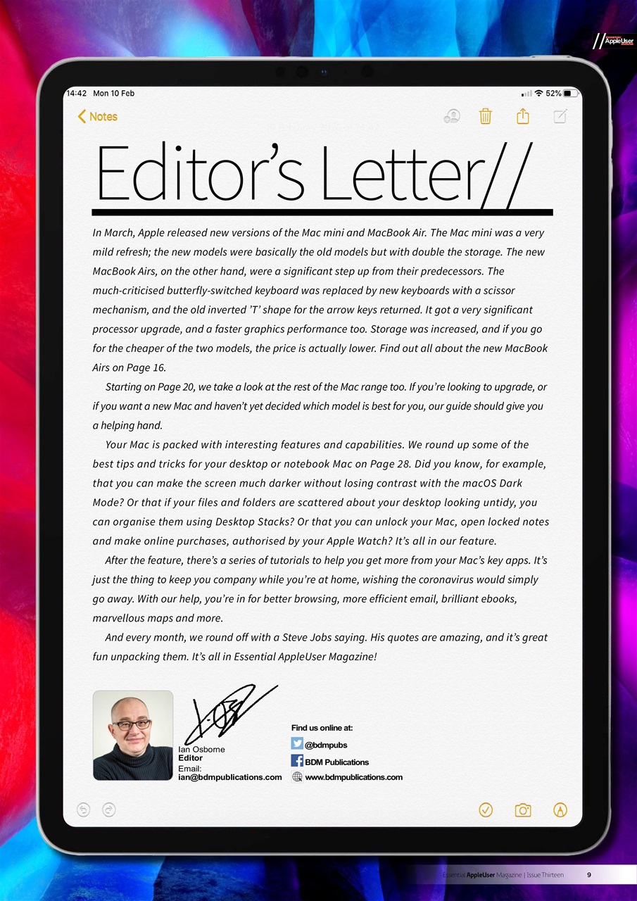 Essential Apple User Preview Pages