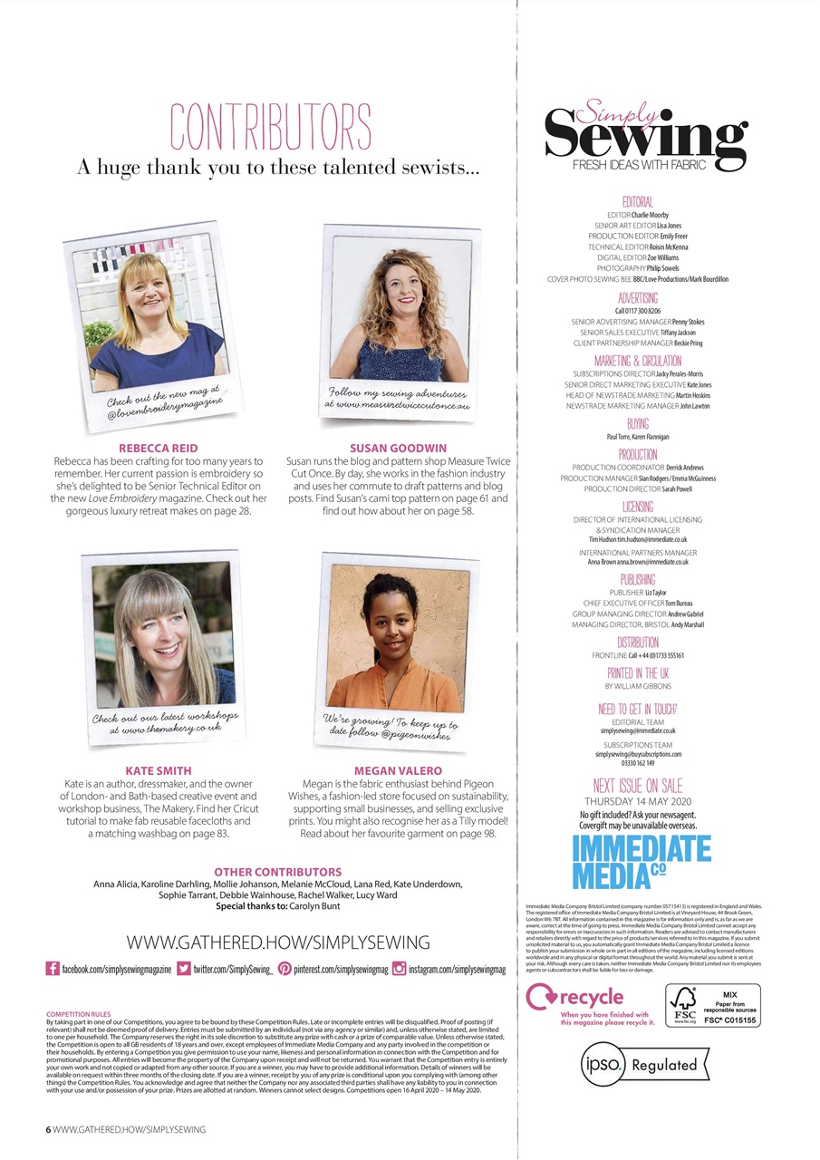 Simply Sewing Preview Pages