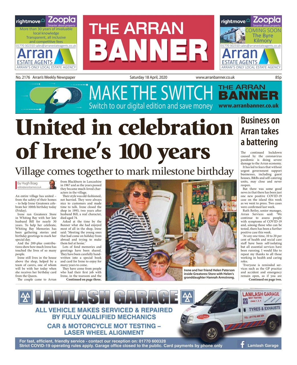 Arran Banner Preview Pages