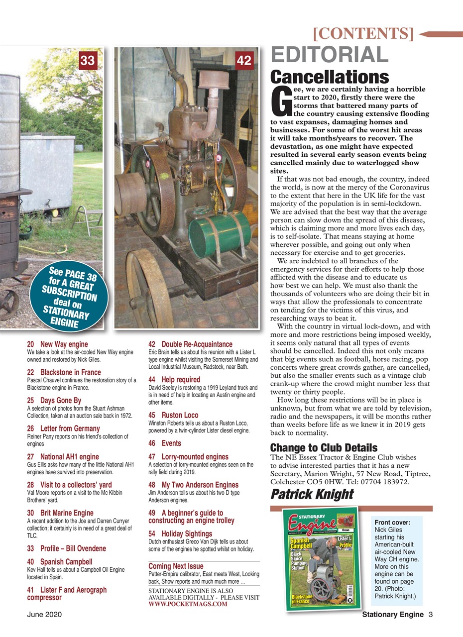 Stationary Engine Preview Pages