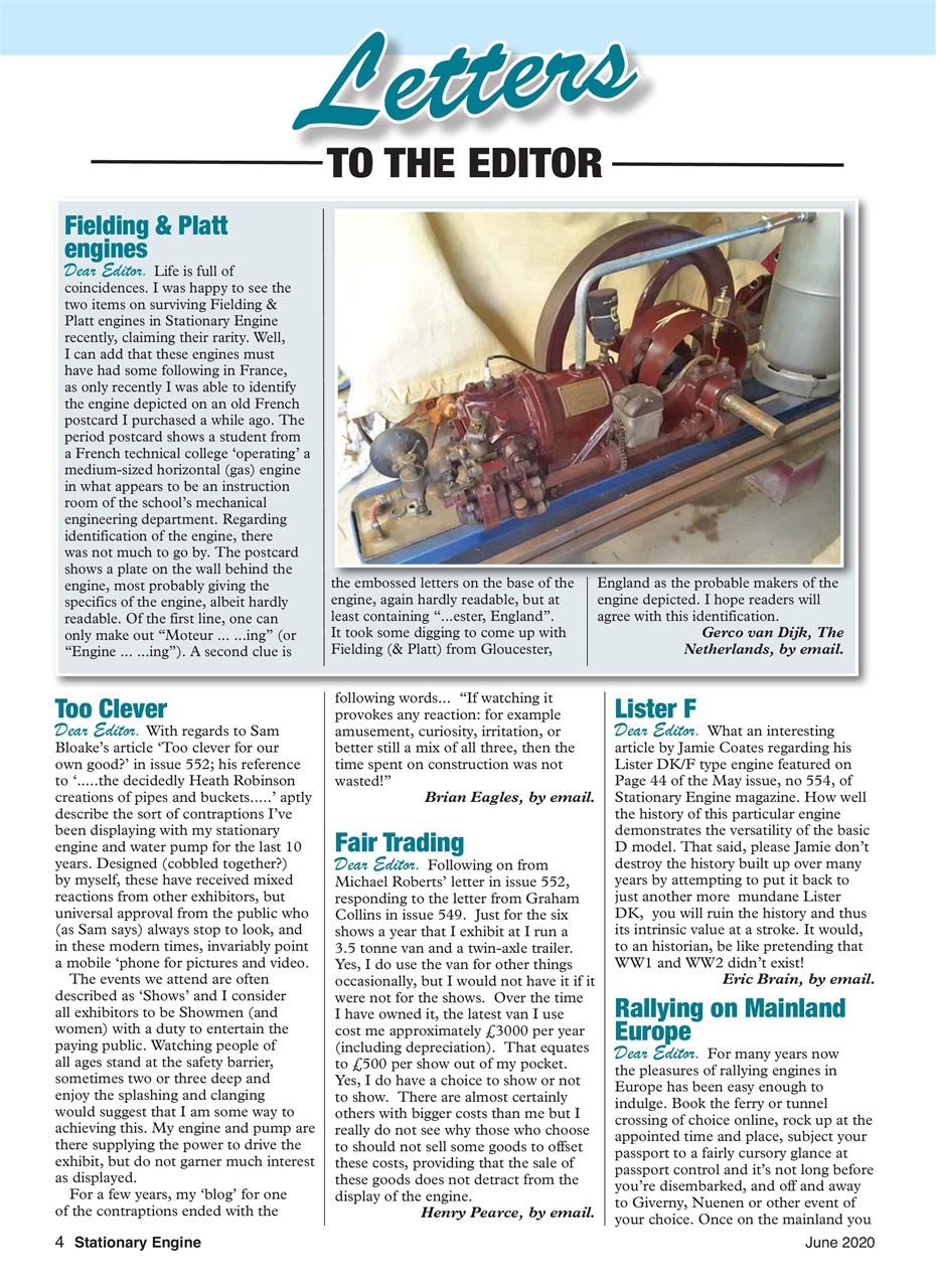 Stationary Engine Preview Pages