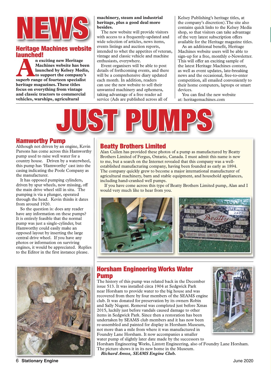 Stationary Engine Preview Pages