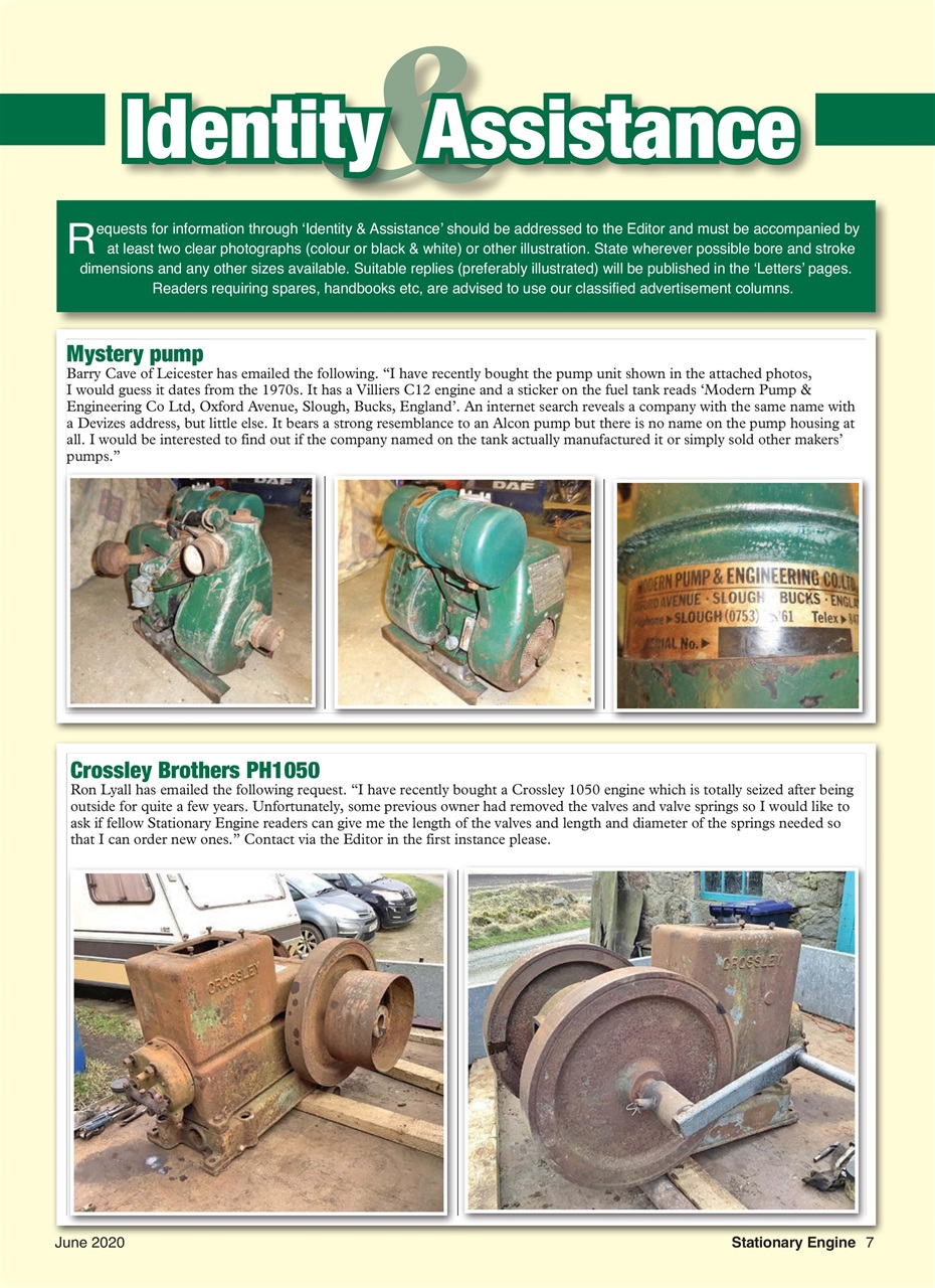Stationary Engine Preview Pages