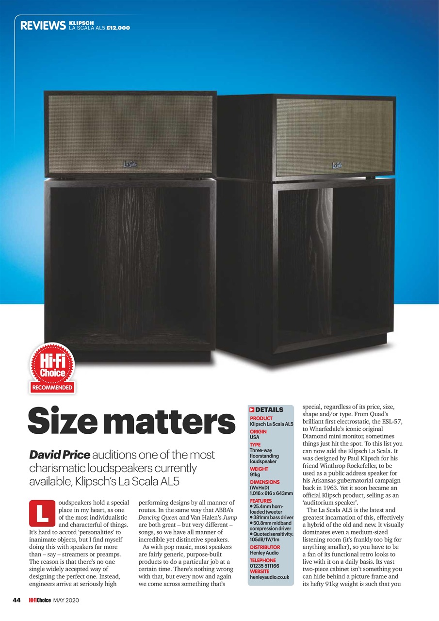 Hi-Fi Choice Preview Pages
