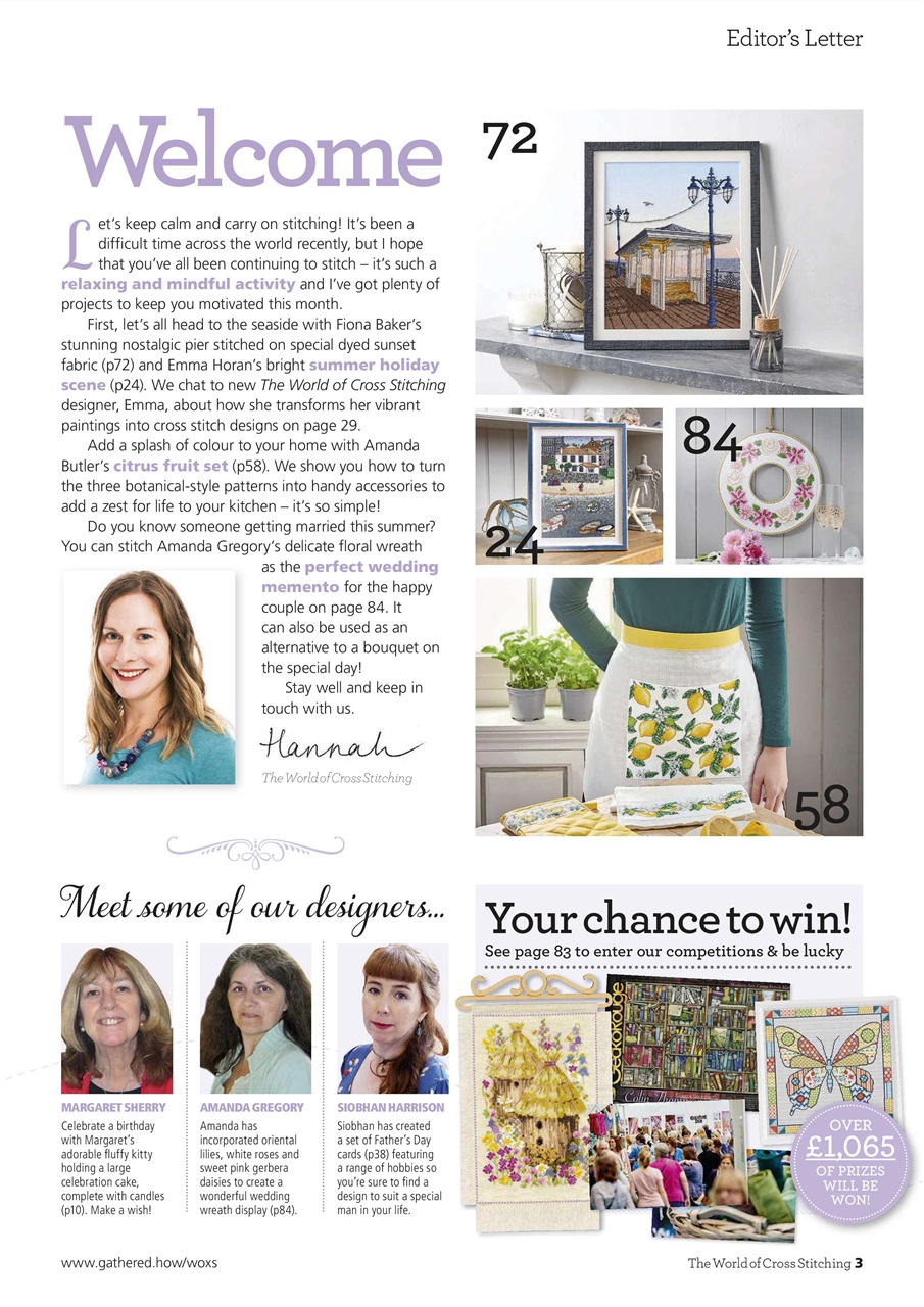 The World of Cross Stitching Preview Pages