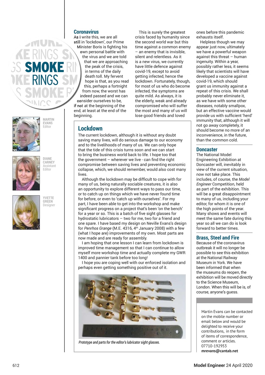 Model Engineer Preview Pages