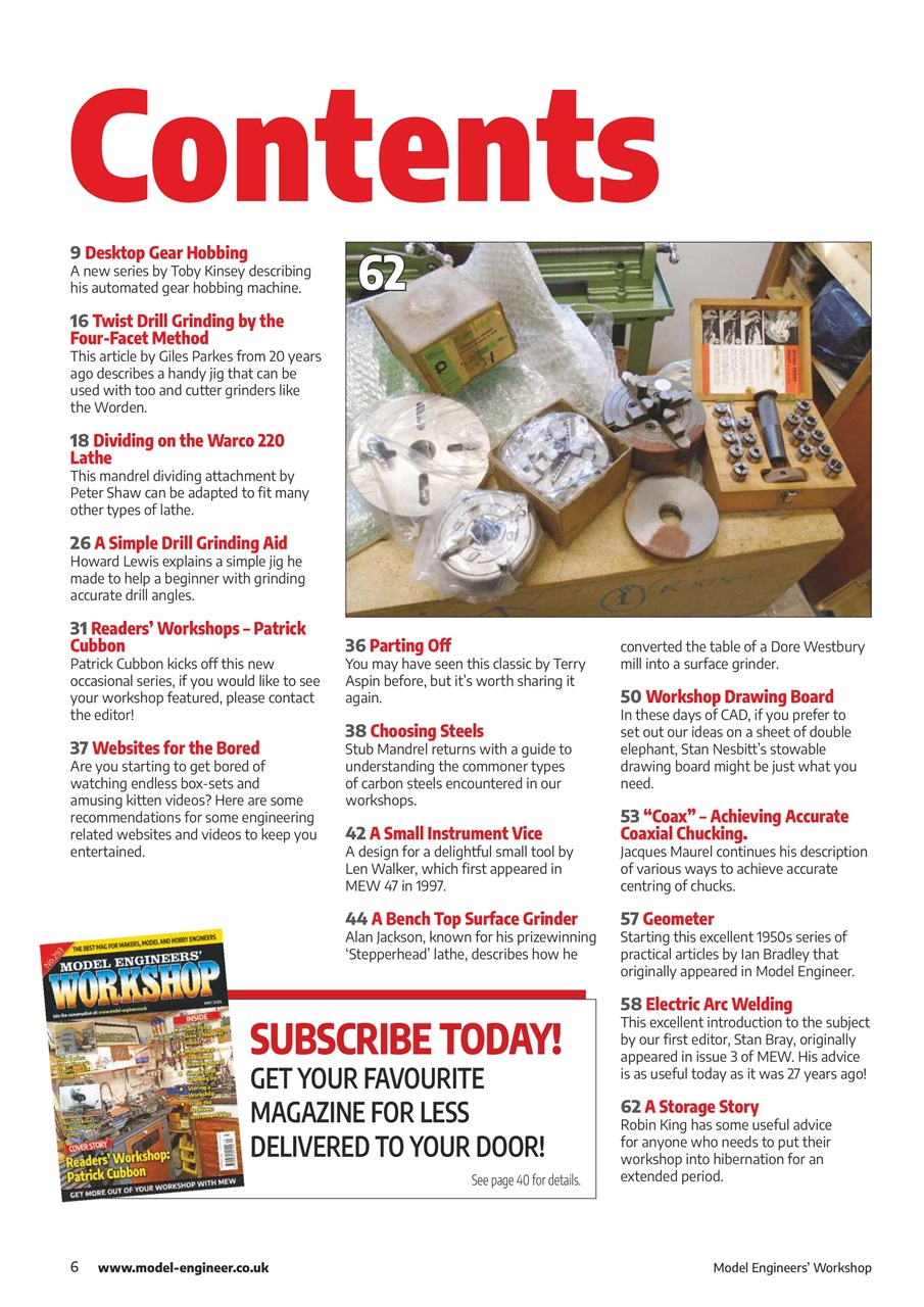 Model Engineer & Workshop Magazine Preview Pages