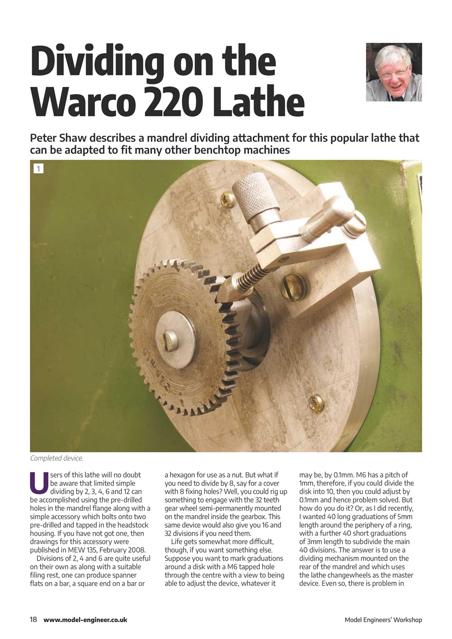 Model Engineer & Workshop Magazine Preview Pages