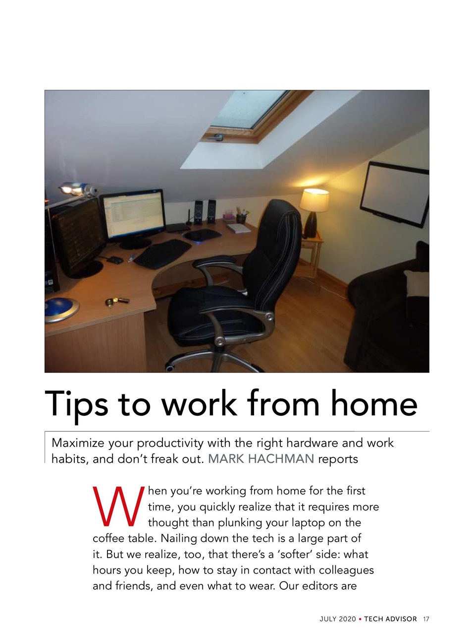 Tech Advisor Preview Pages