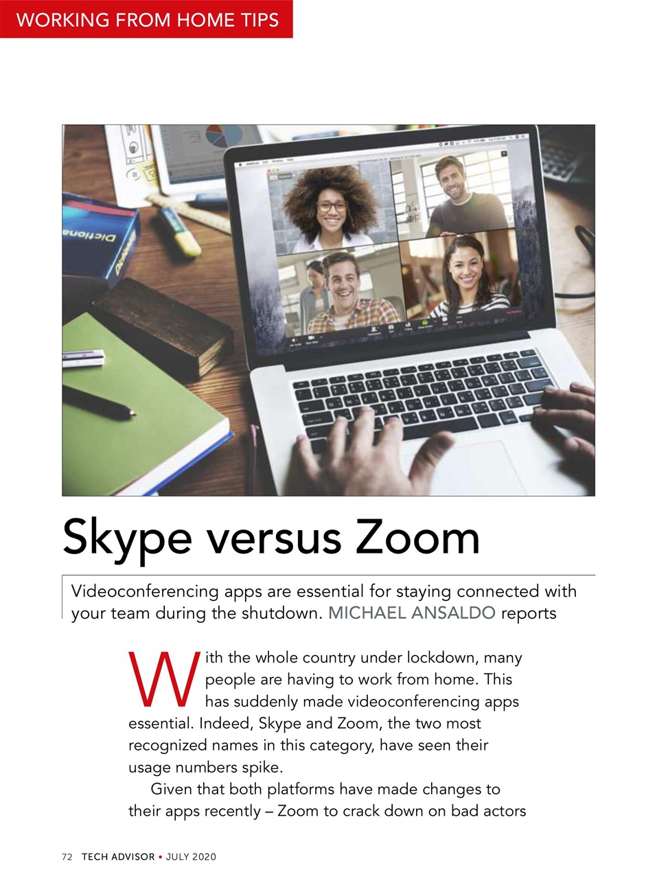 Tech Advisor Preview Pages