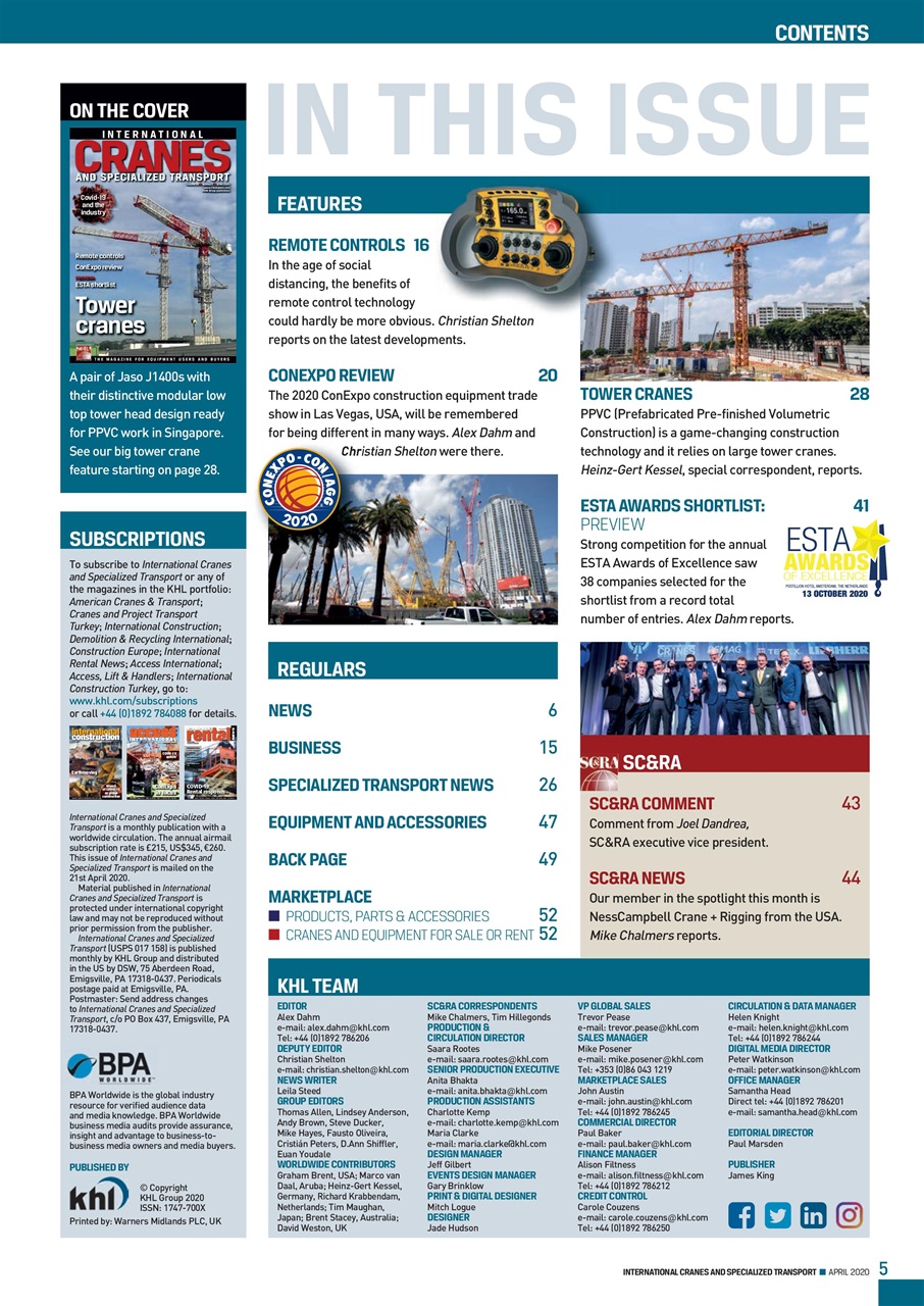 Int. Cranes and Specialized Transp Preview Pages