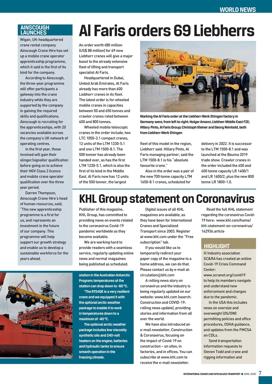 Int. Cranes and Specialized Transp Preview Pages