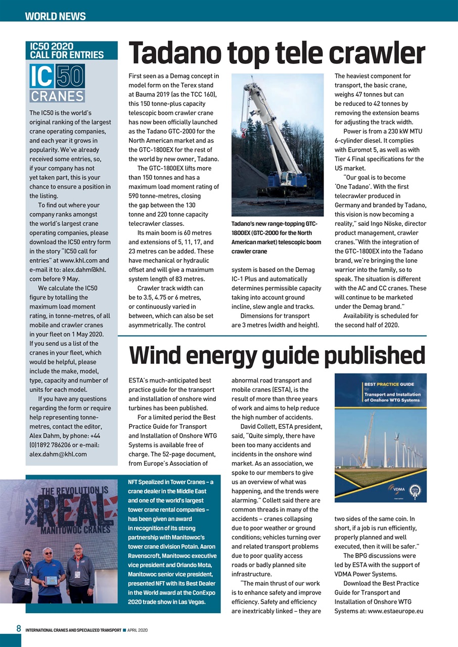 Int. Cranes and Specialized Transp Preview Pages