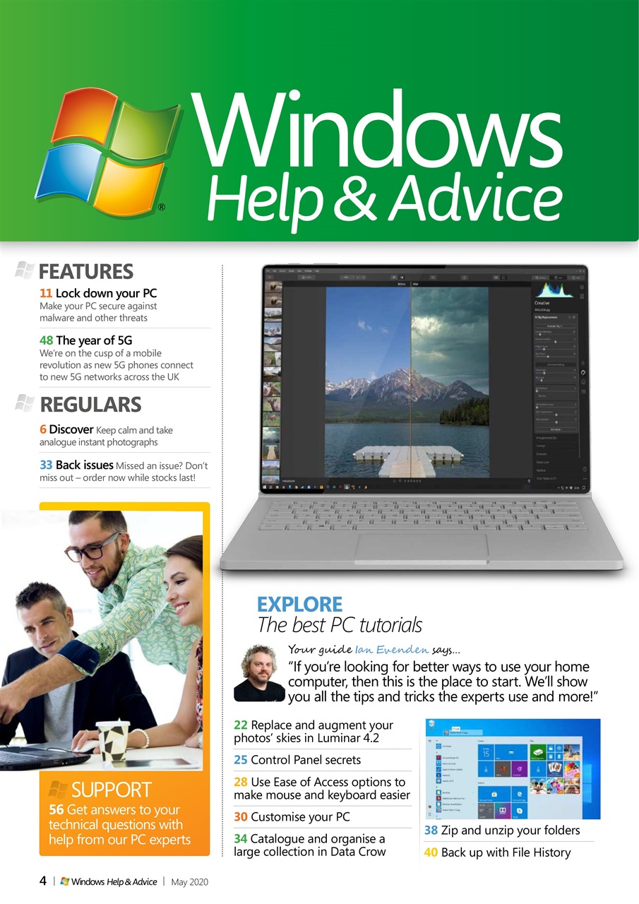 Windows Help & Advice Preview Pages