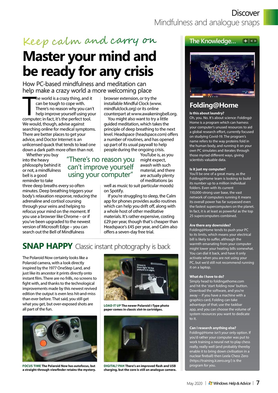 Windows Help & Advice Preview Pages