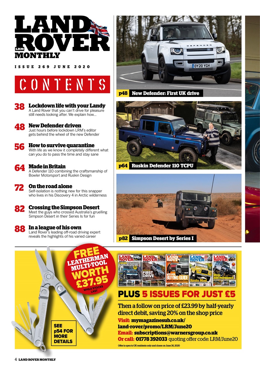 Land Rover Monthly Preview Pages
