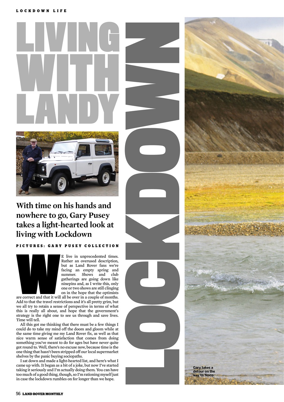 Land Rover Monthly Preview Pages