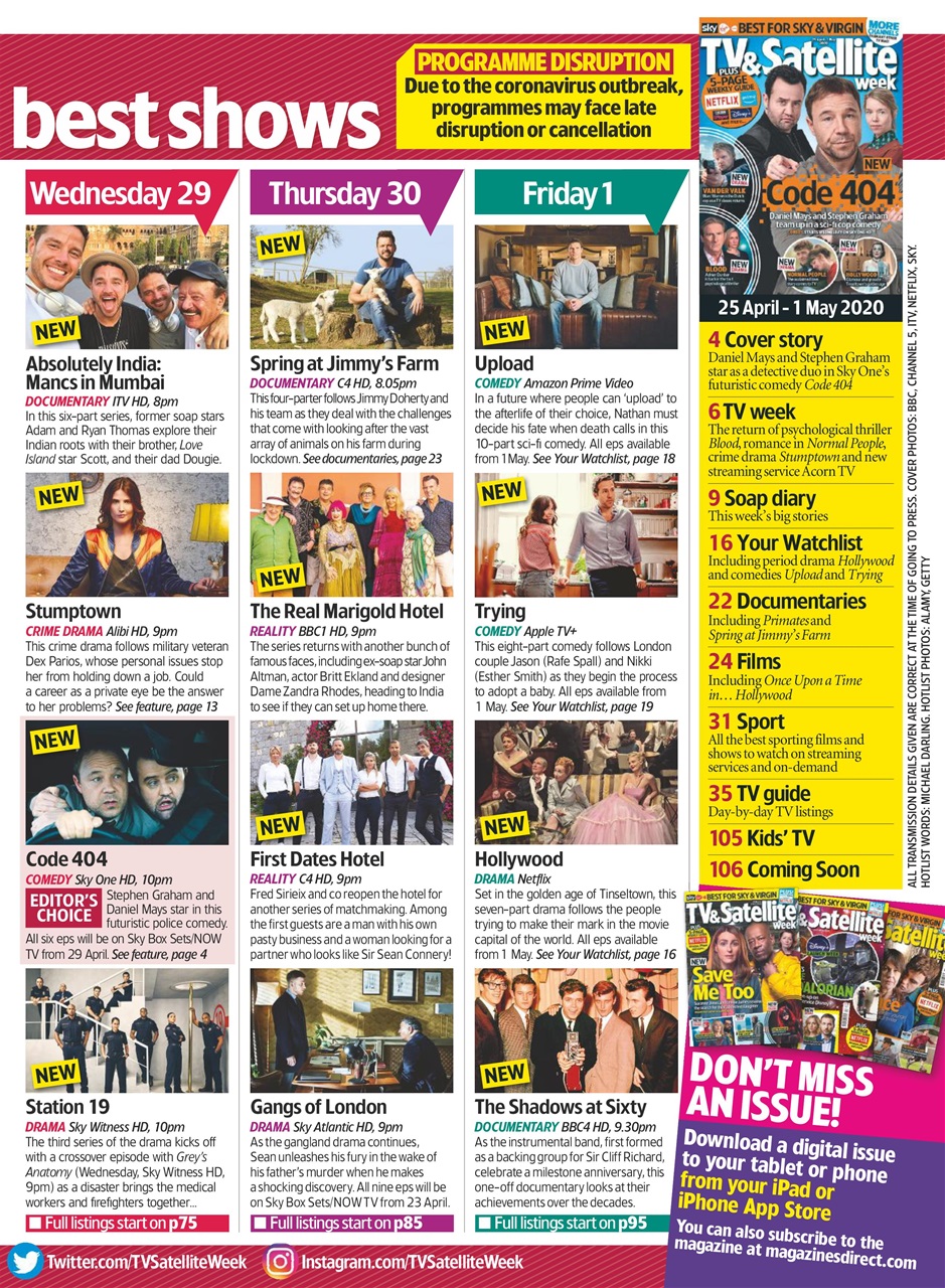 TV & Satellite Week Preview Pages