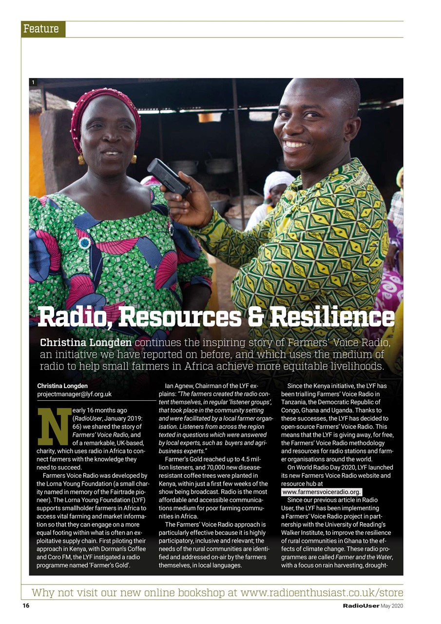 Radio User Preview Pages