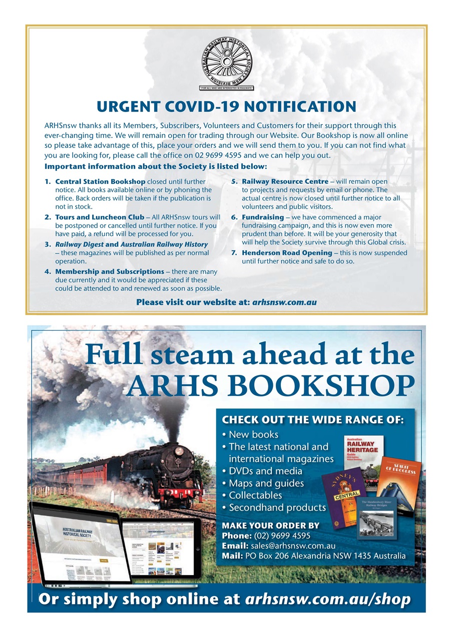 Australian Railway History Preview Pages