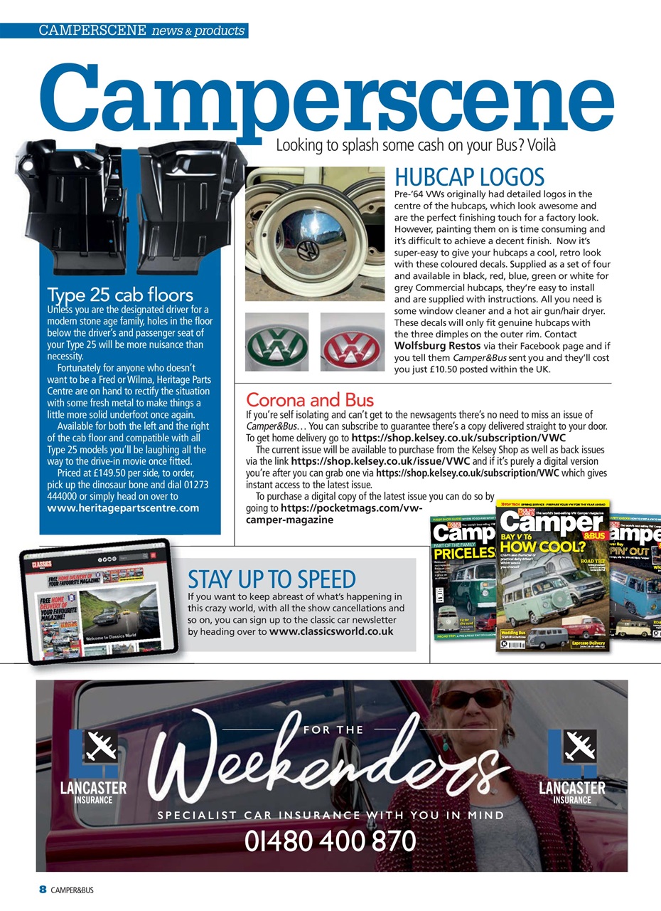 VW Camper Preview Pages