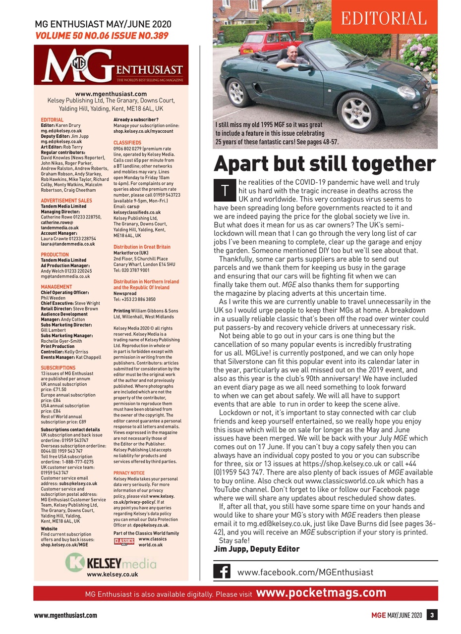 MG Enthusiast Preview Pages