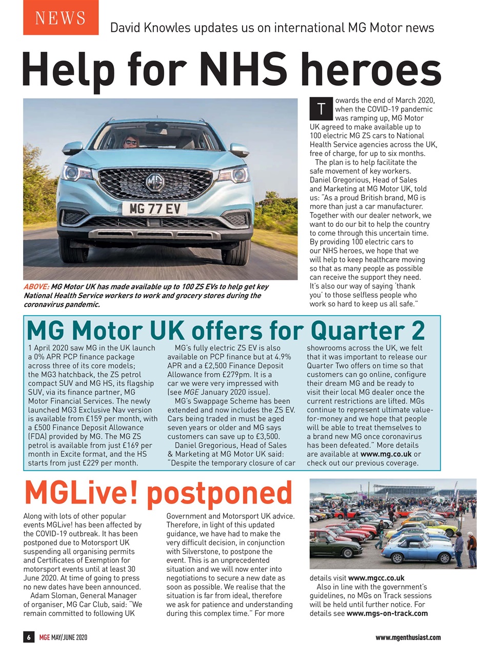 MG Enthusiast Preview Pages