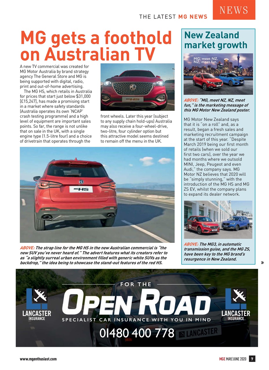 MG Enthusiast Preview Pages