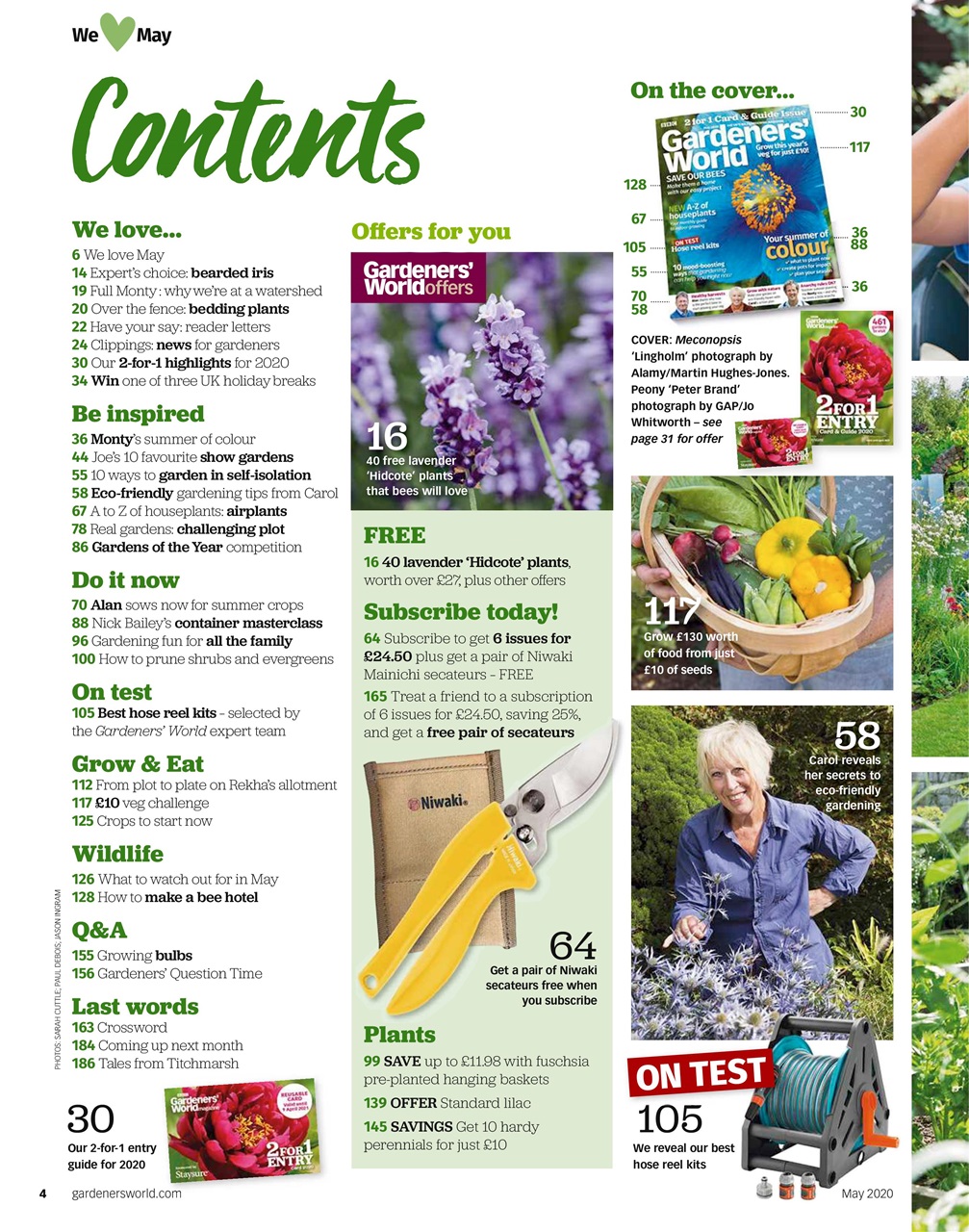 BBC Gardeners’ World Magazine Preview Pages