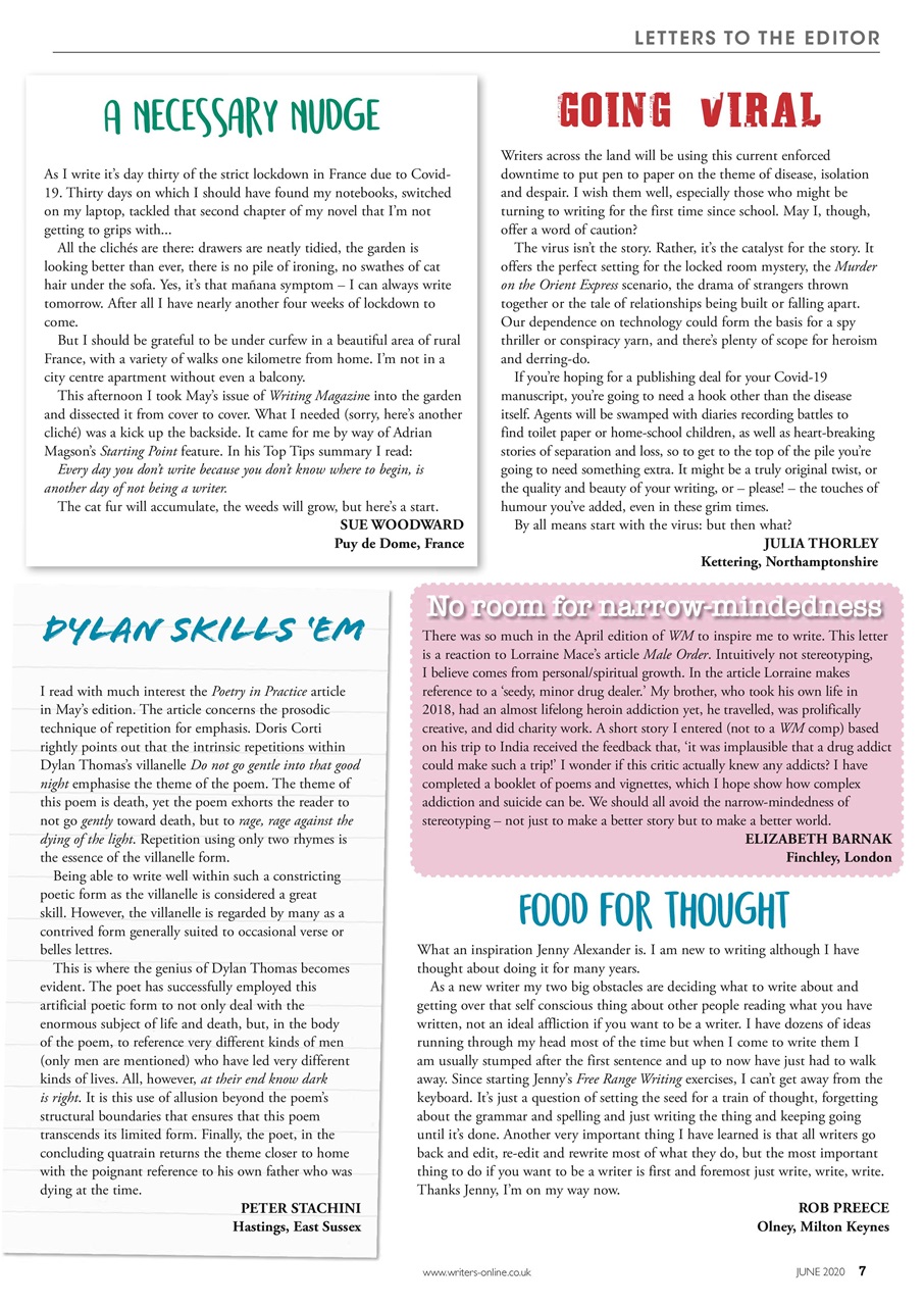 Writing Magazine Preview Pages