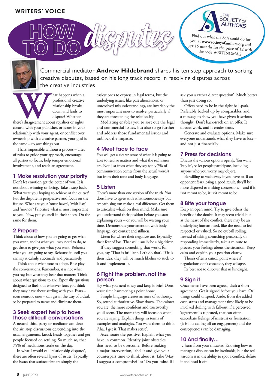 Writing Magazine Preview Pages