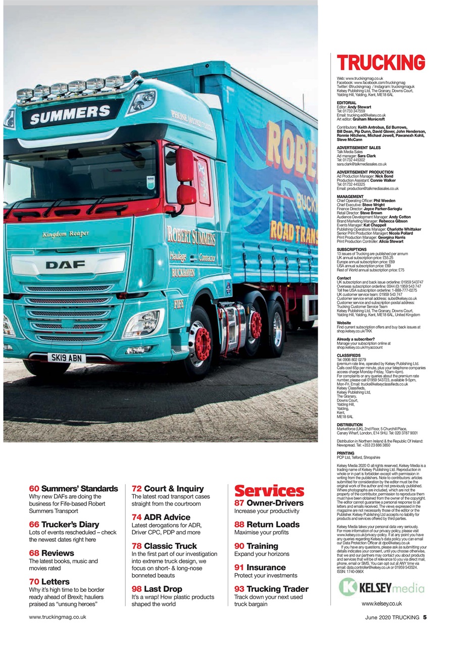 Trucking Magazine Preview Pages