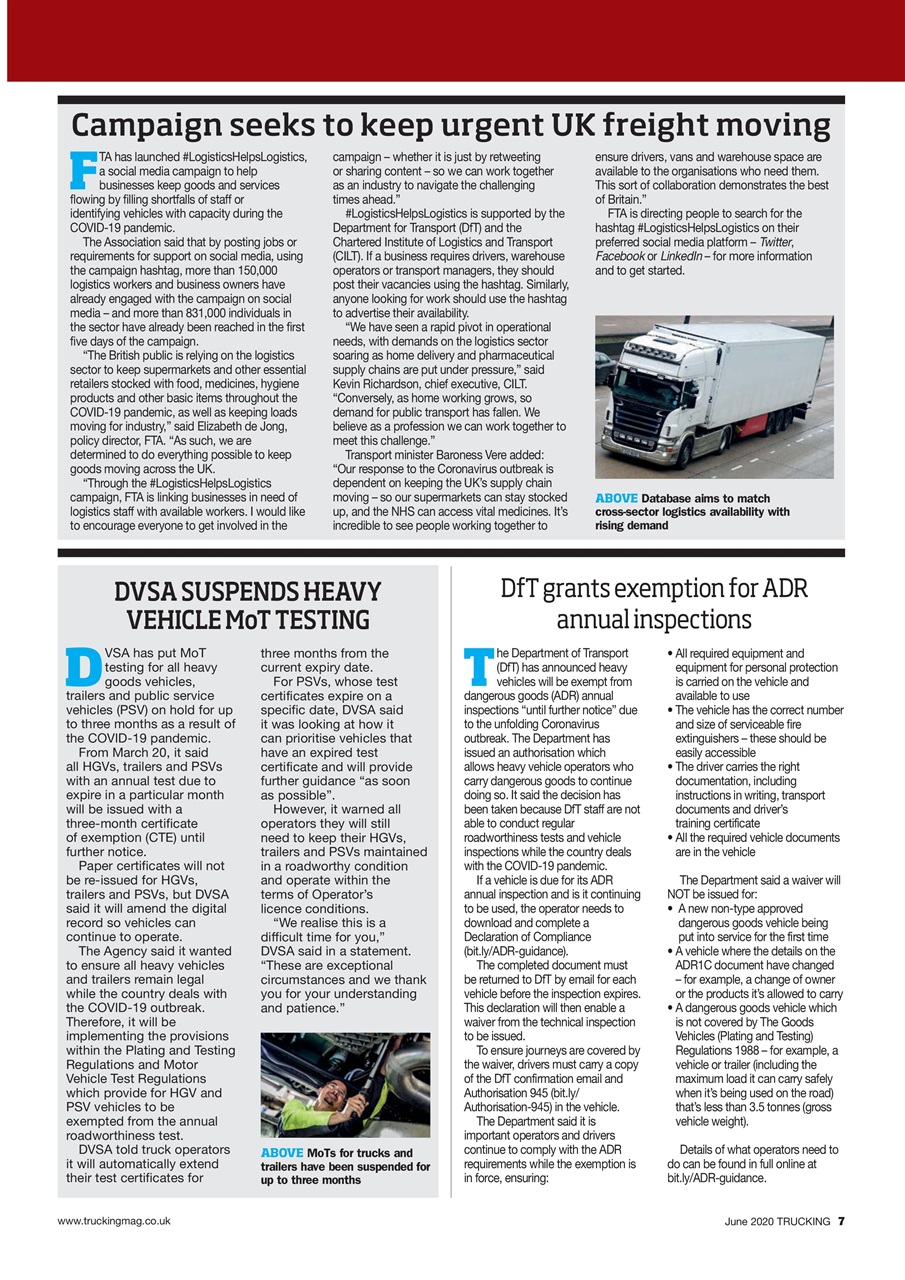 Trucking Magazine Preview Pages