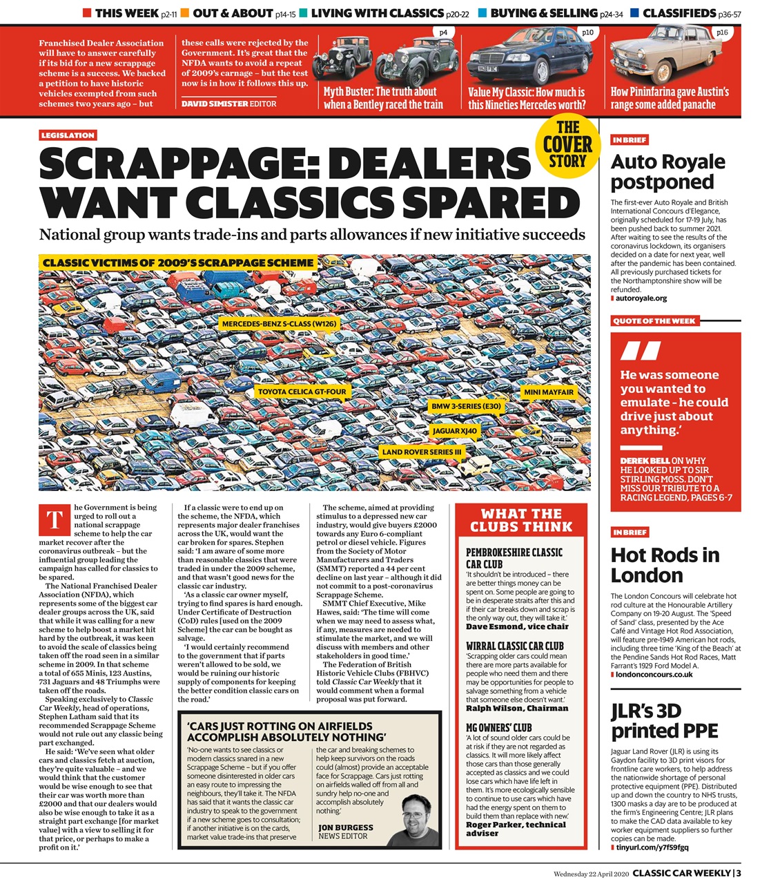 Classic Car Weekly Preview Pages