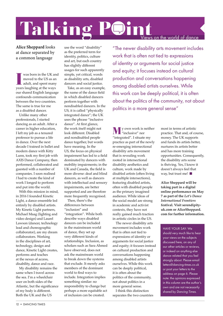 Dancing Times Preview Pages