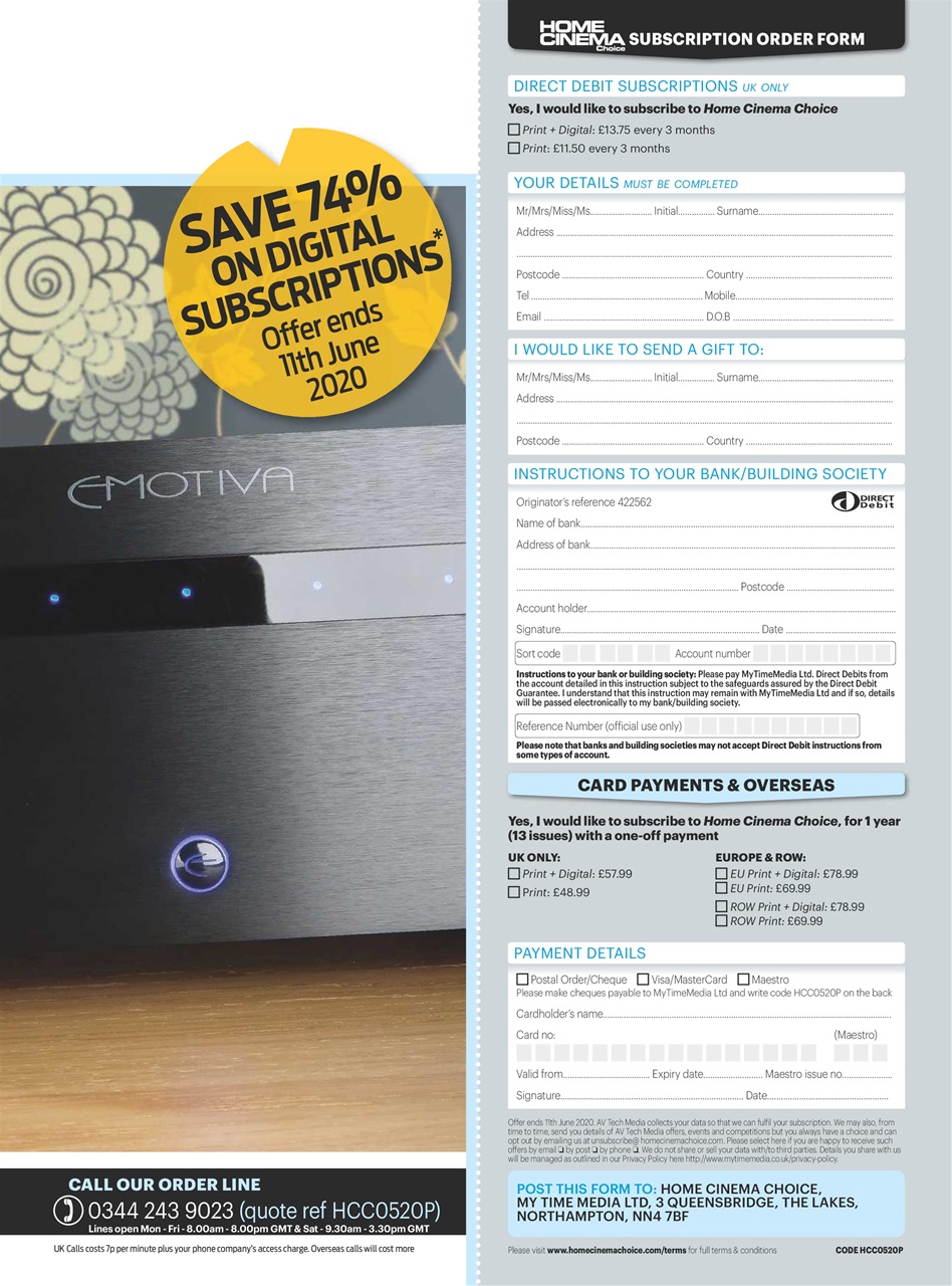 Home Cinema Choice Preview Pages