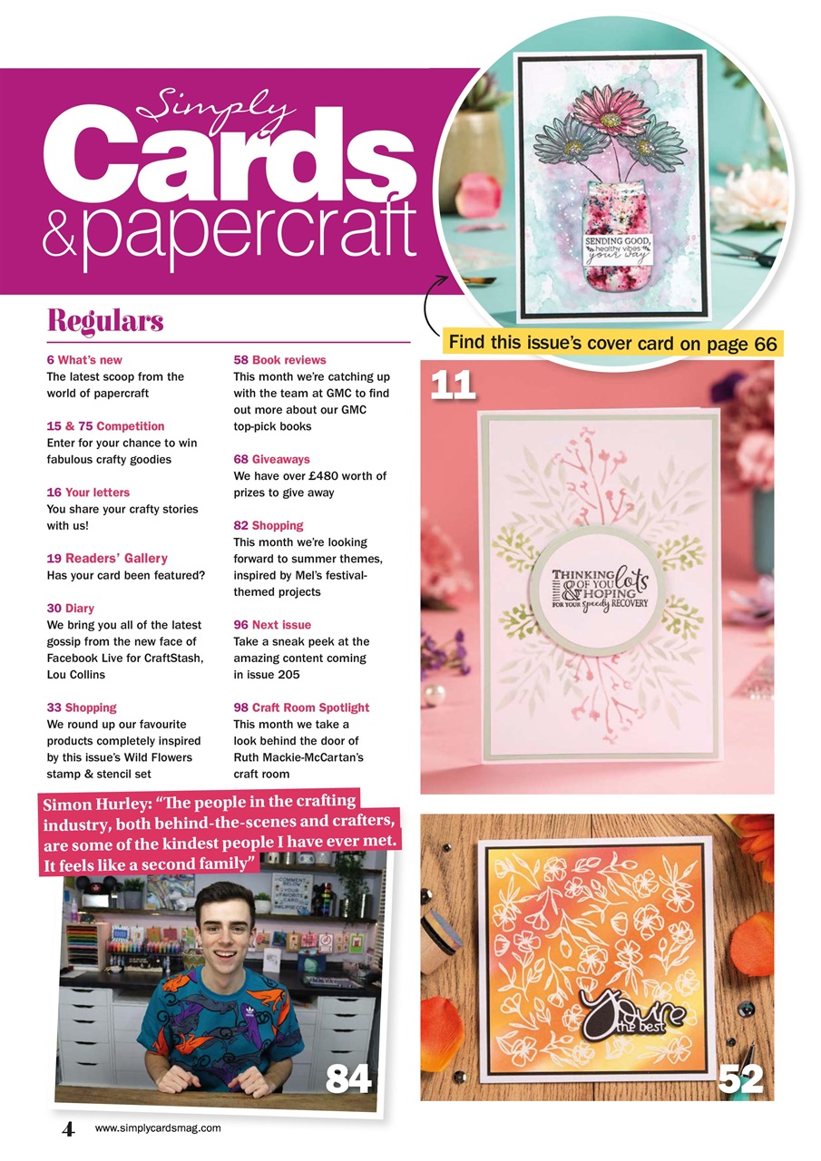 Simply Cards & Papercraft Preview Pages