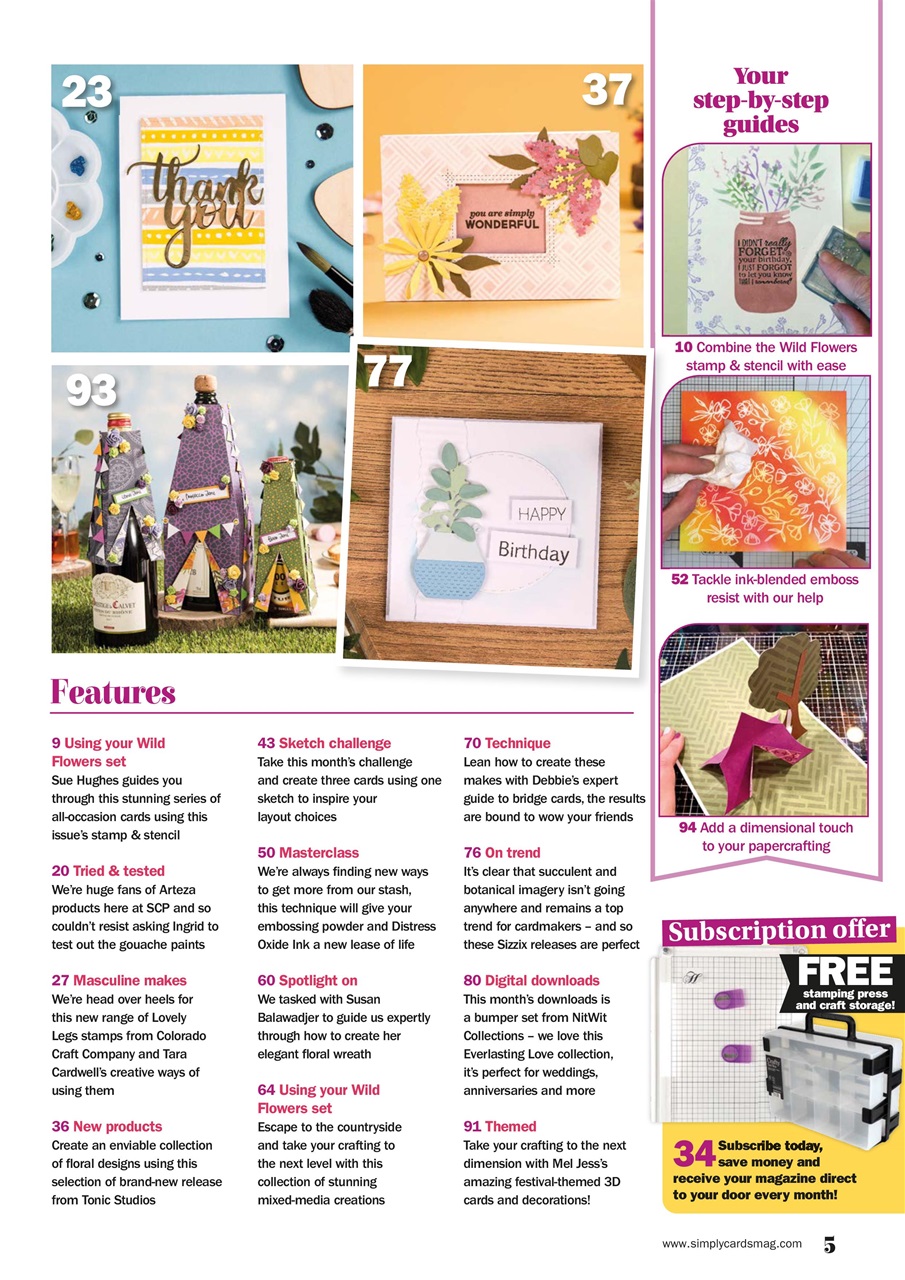 Simply Cards & Papercraft Preview Pages