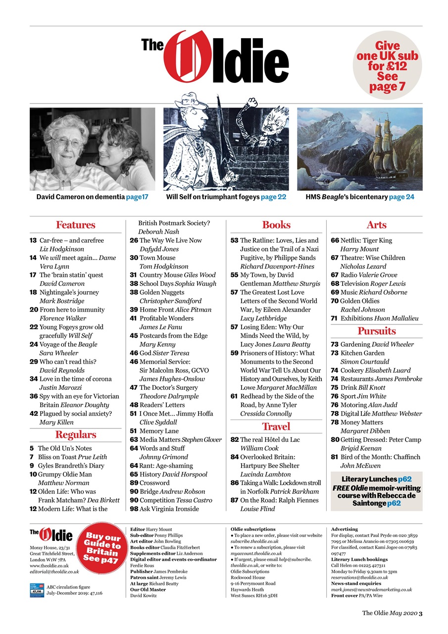 The Oldie Preview Pages