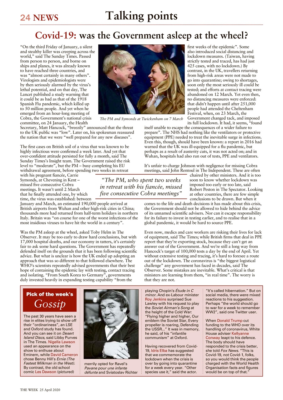 The Week Preview Pages