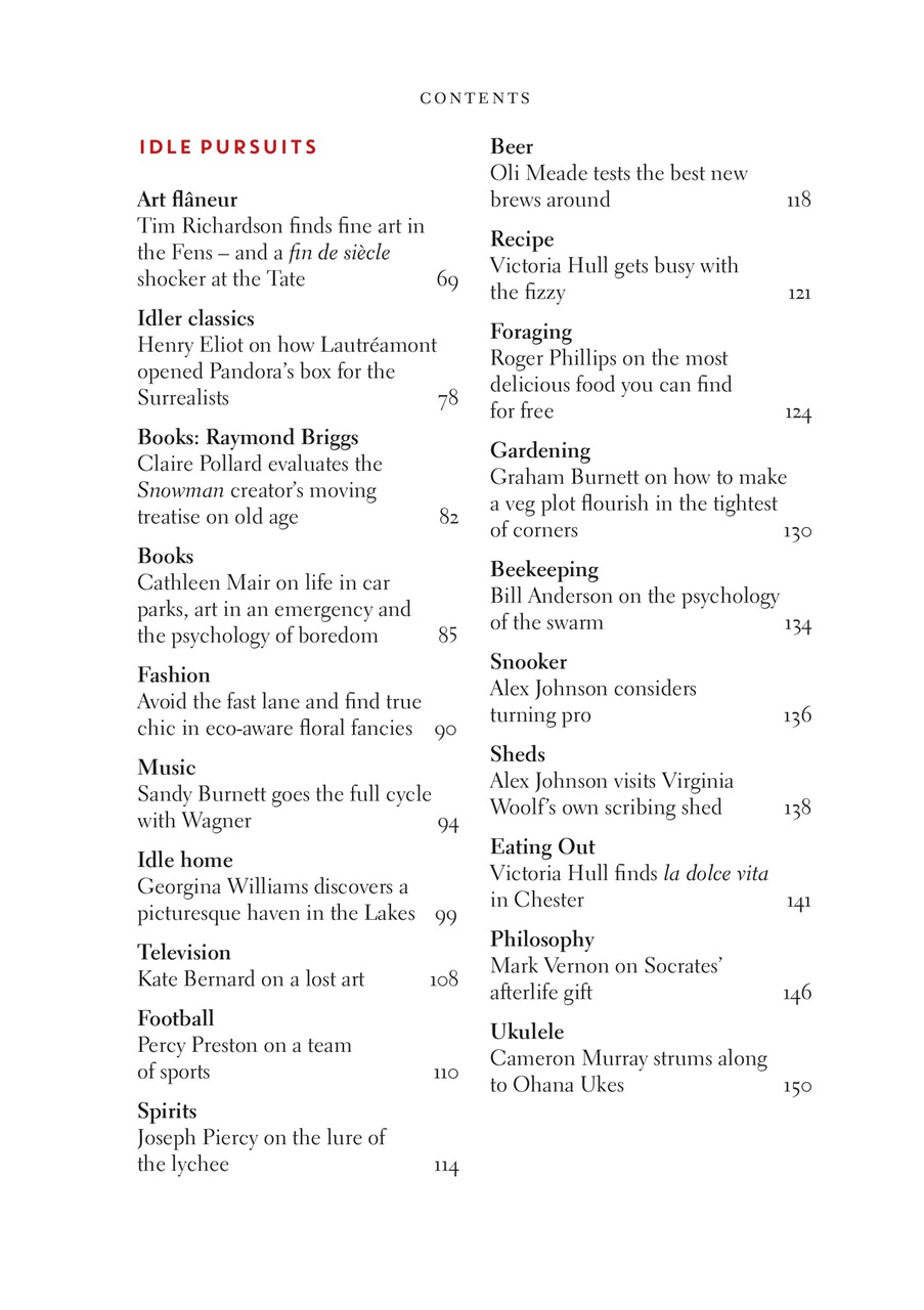 The Idler Magazine Preview Pages