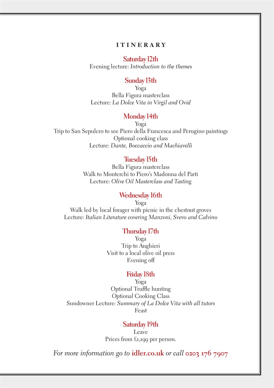 The Idler Magazine Preview Pages