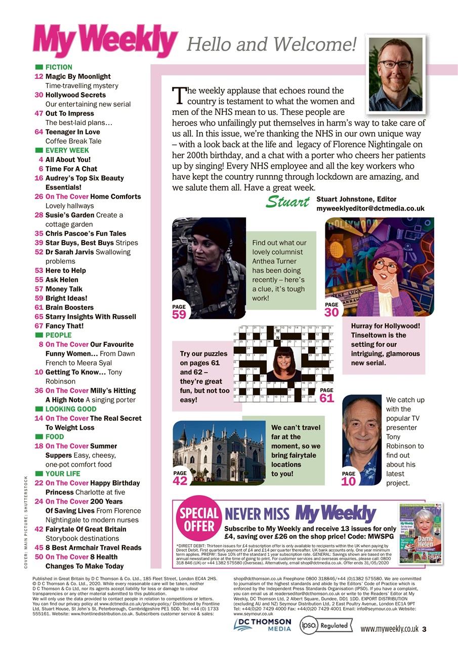 My Weekly Preview Pages