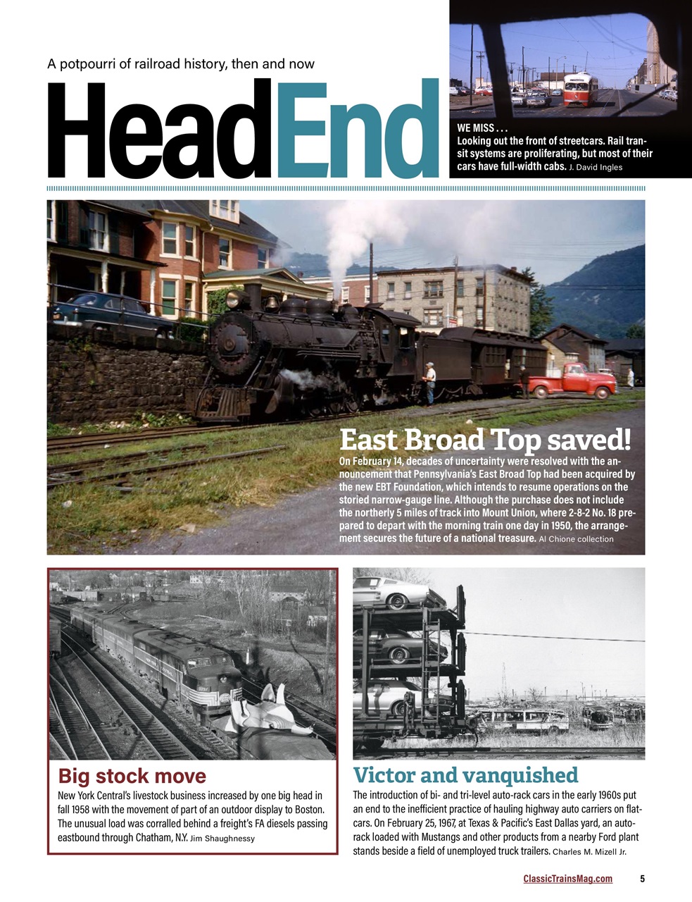 Classic Trains Preview Pages