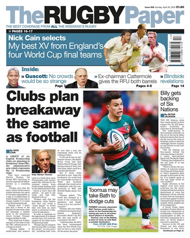 The Rugby Paper issue 26th Apr 2020
