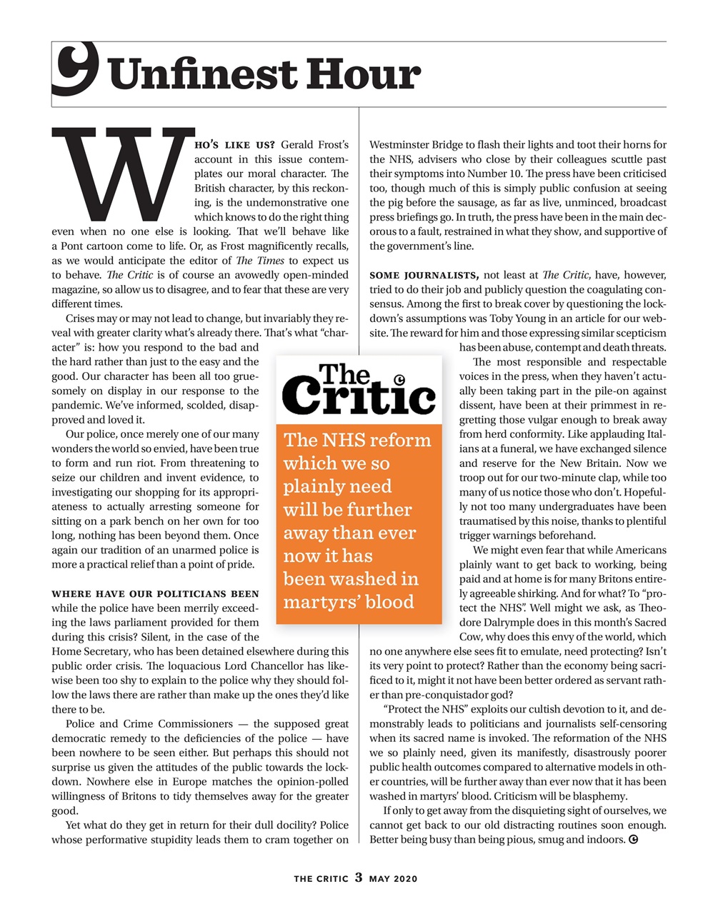 The Critic Preview Pages