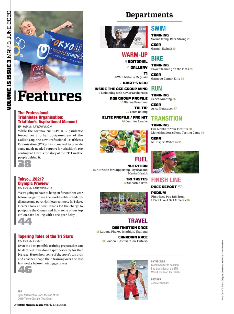 Triathlon Magazine Canada Preview Pages